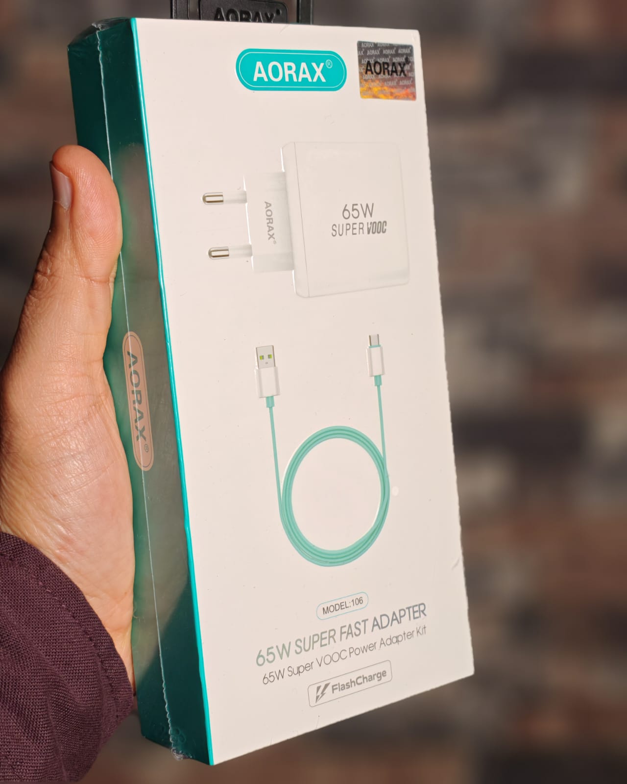 شاحن aorax 65w تايب سي